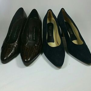 EVAN-PICONE BROWN & BLUE SHOE SIZE 6 1/2